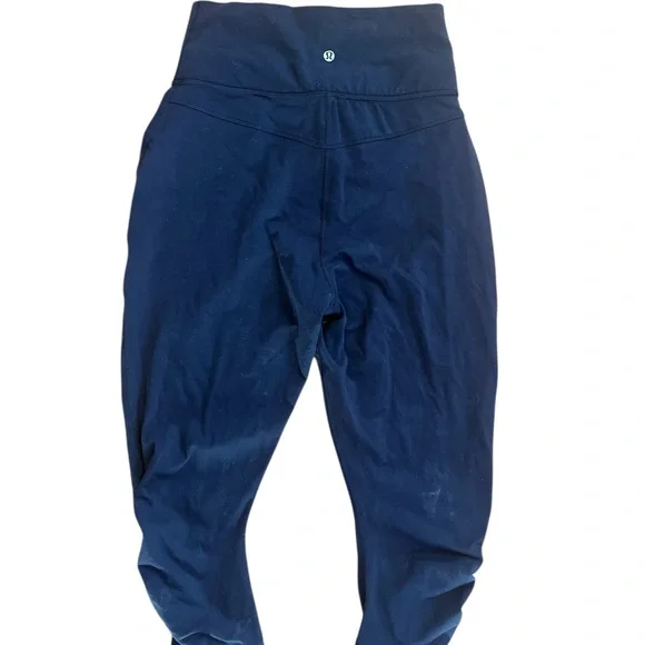 Lululemon Sun Salutation Foldover Waist Black High-Waisted Athletic Pants - Picture 9 of 10